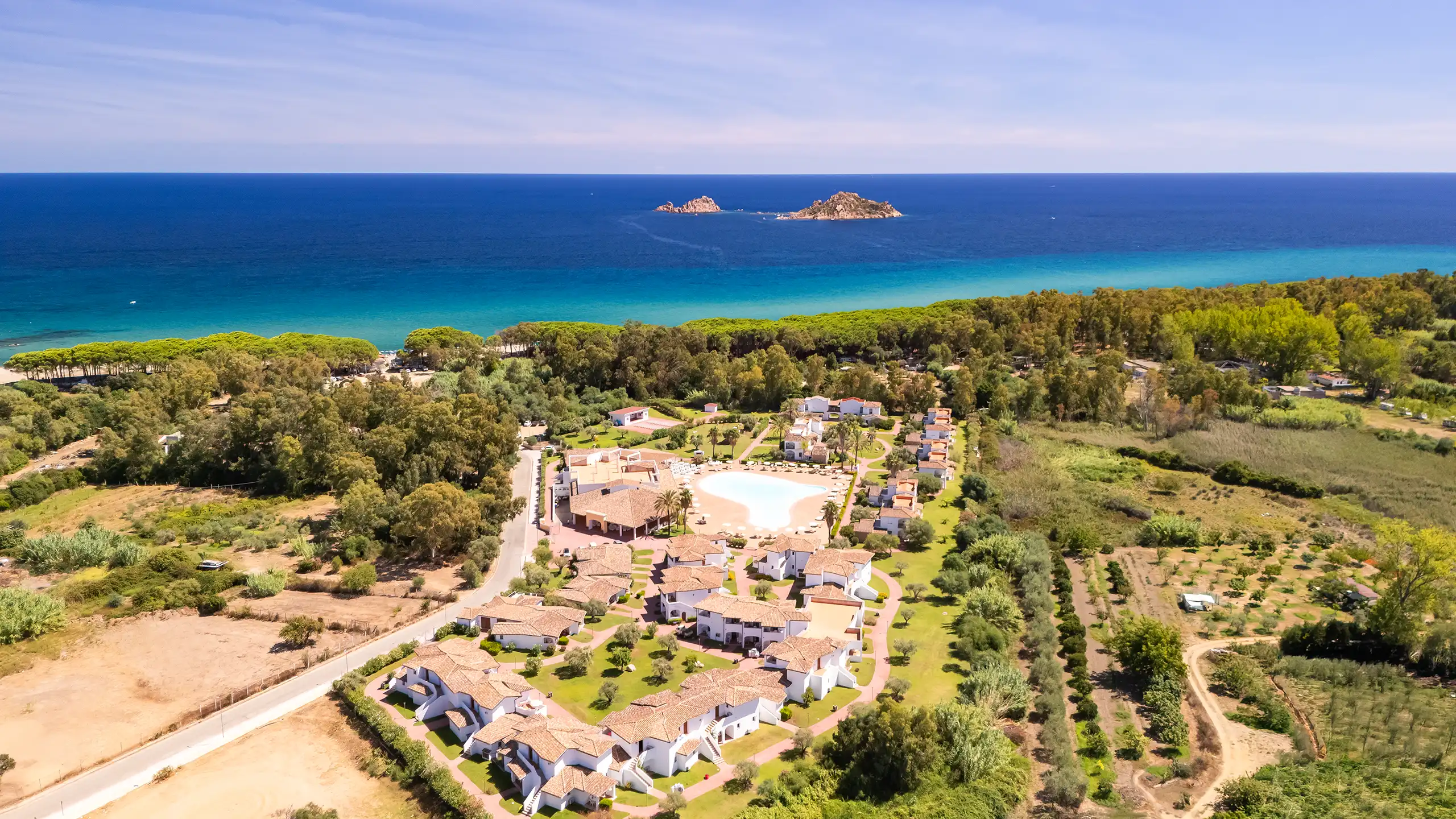 Vista aerea Marina Torre Navarrese Resort